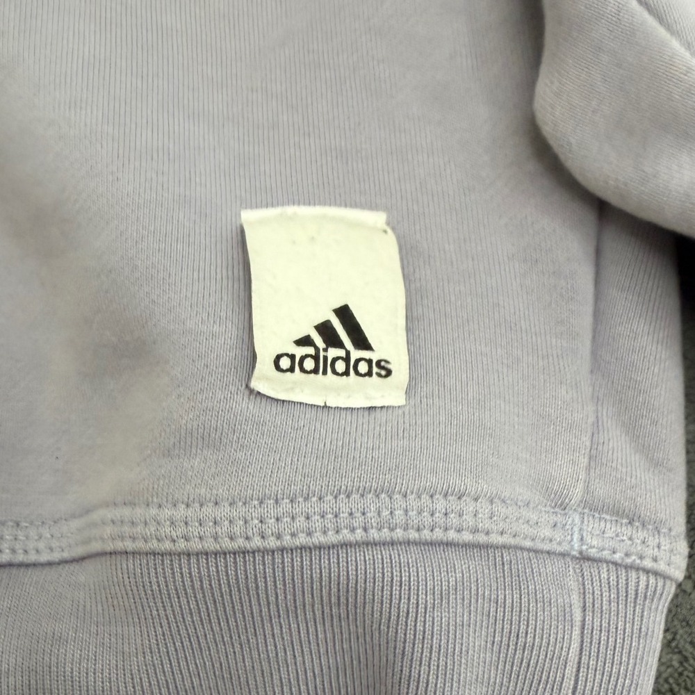 Adidas Cropped Sweatshirt Women Medium Lavender Purple Vintage cropped - Picture 4 of 7